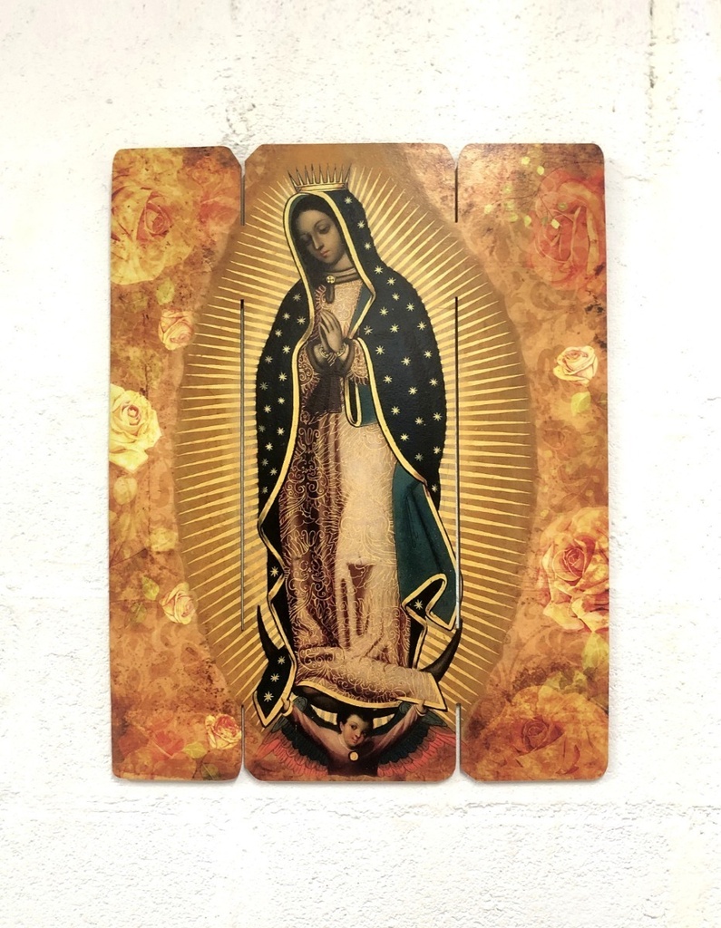Cuadro Virgen Guadalupe Impresión Directa Mdf 60x77cm M04