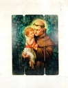 Cuadro San Antonio Niño Dios Impresión Directa Mdf 60x77cm