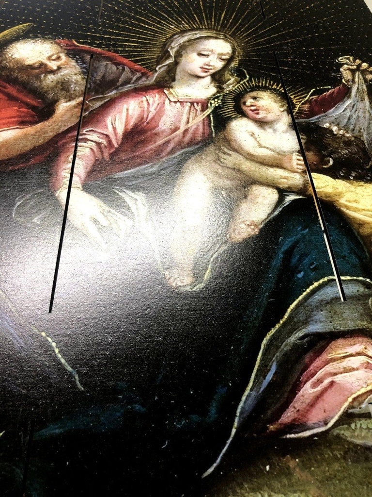 Cuadro Virgen Sagrada Familia Impresión Directa Mdf 60x77cm