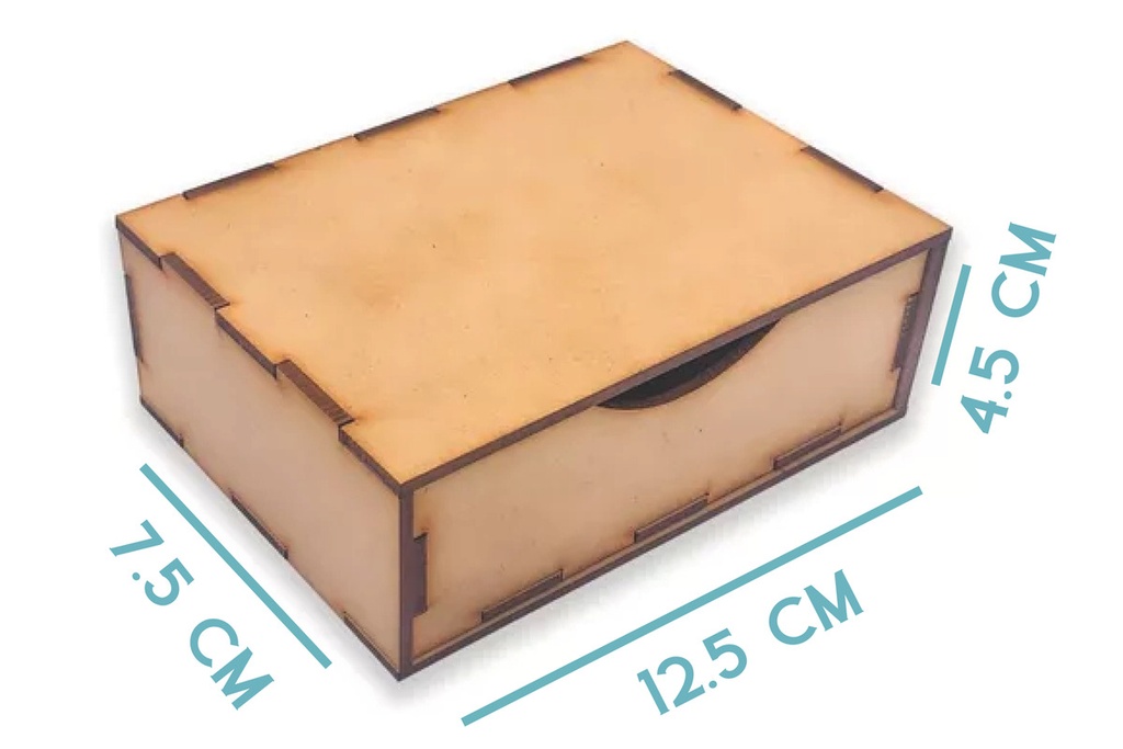 15 Cajas Alhajero (12x4x7cm) Madera Mdf