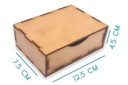 15 Cajas Alhajero (12x4x7cm) Madera Mdf