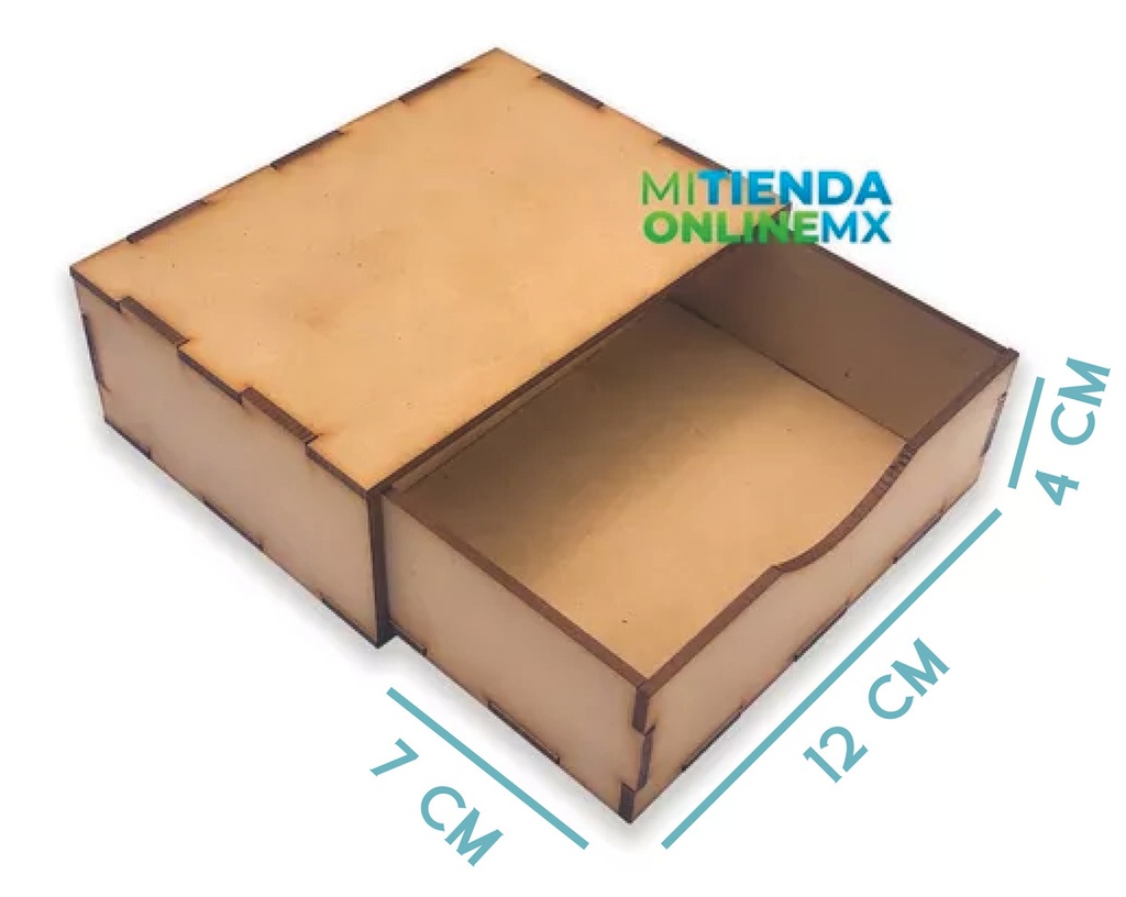 15 Cajas Alhajero (12x4x7cm) Madera Mdf