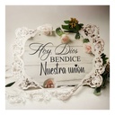 Letrero Cuadro Paje Boda Decoración 40x30cm P13 F5