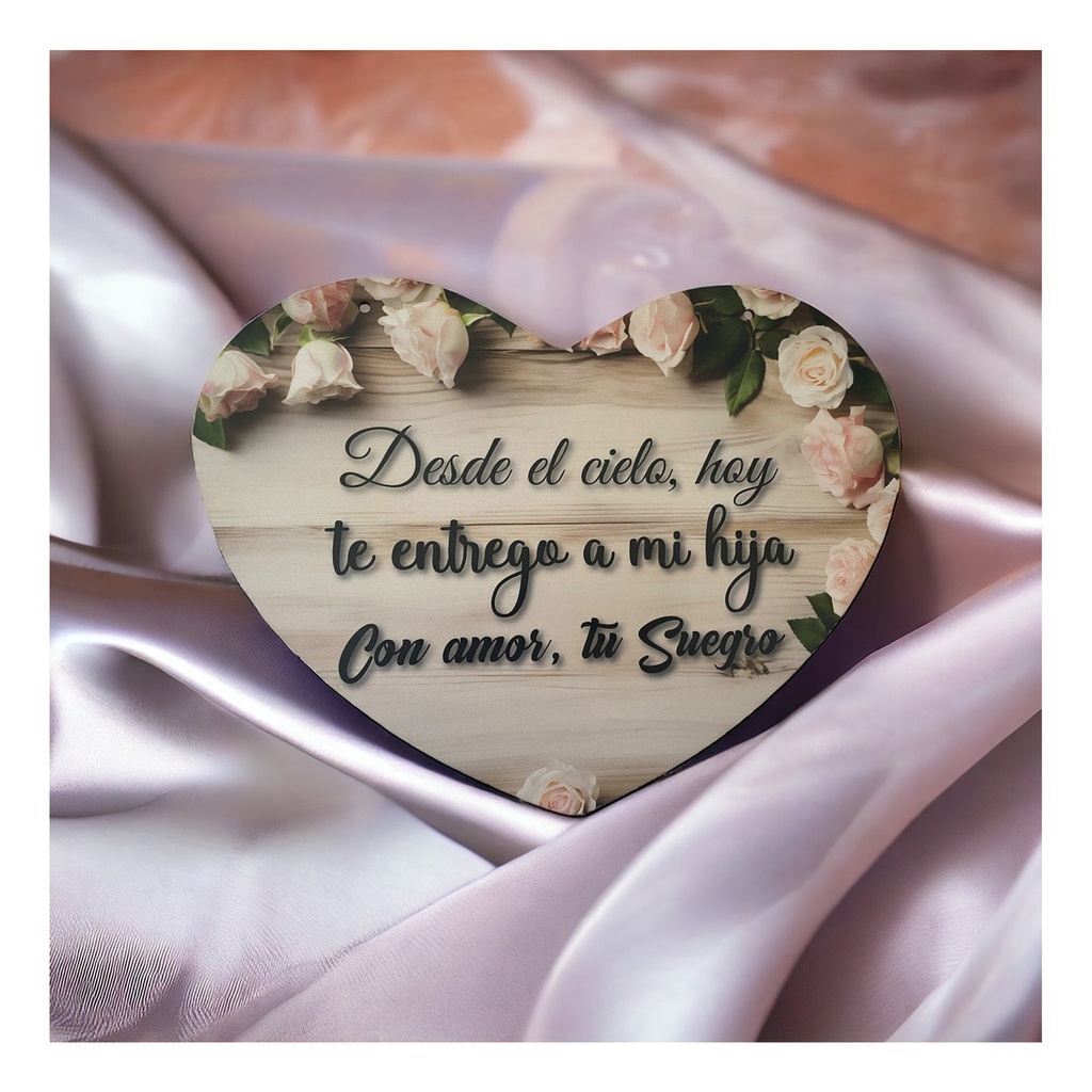 Letrero Cuadro Paje Boda Decoración 40x30cm  P02 C16