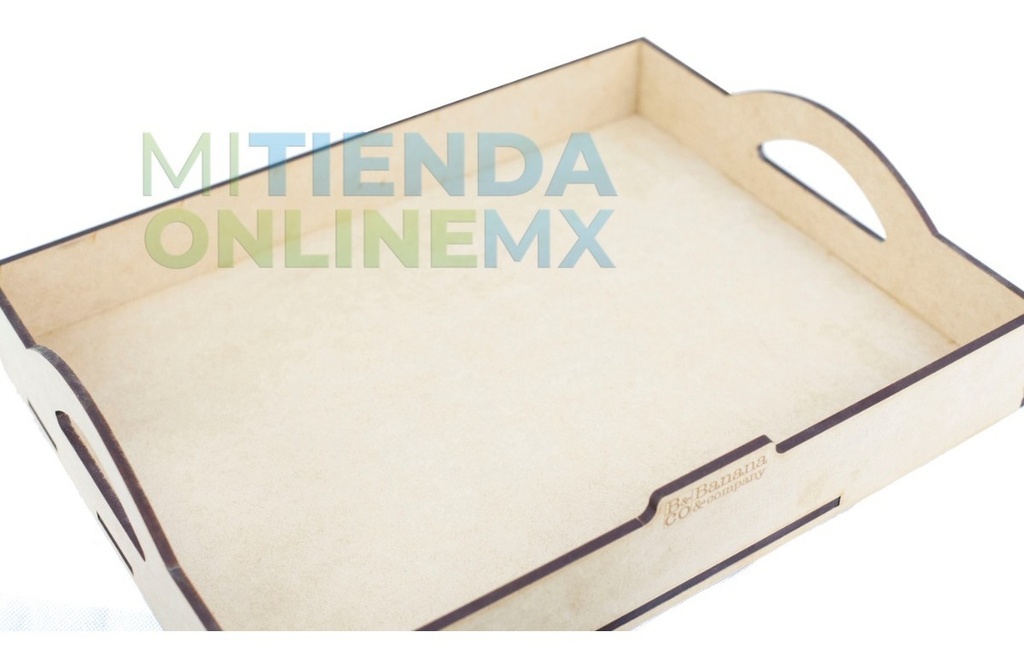 Charola O Bandeja Madera (mdf 6 Mm)  40 X 30 X 6 Cm