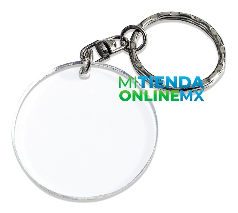 Llaveros De Acrilico Redondos 55 Piezas 3.8 Cm De Diámetro