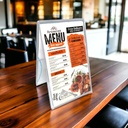 Porta Menú Folletos Publicidad Acrílico 3mm M2 Pack 70