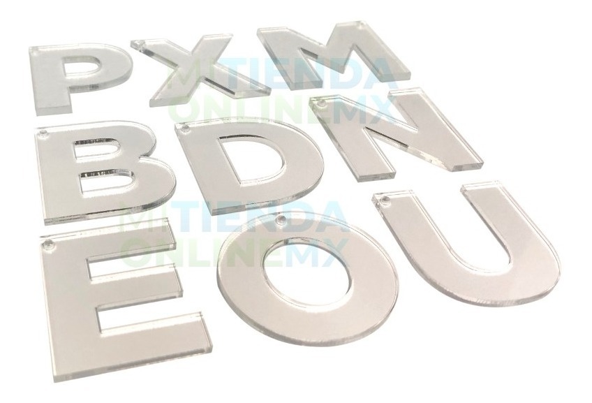 Llavero 35 Letras  Acrílico - 3 Mm - 5 X Proporción