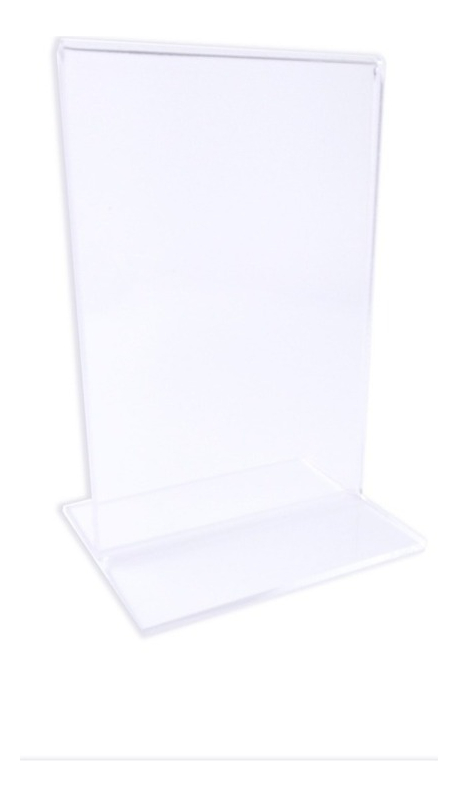 Porta Menú Acrílico Doble Vista Restaurant 14x10.5 Pack 16ud