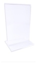 Porta Menú Acrílico Doble Vista Restaurant 14x10.5 Pack 16ud