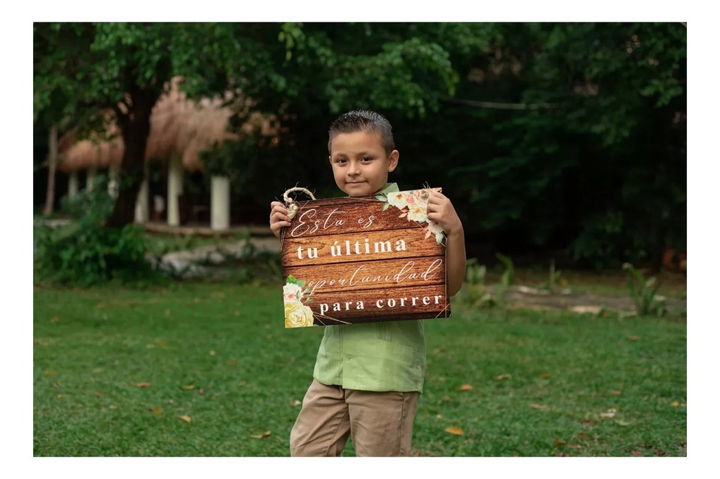 Letrero Cuadro Paje Boda Decoración 40x30cm  P05 A1-5