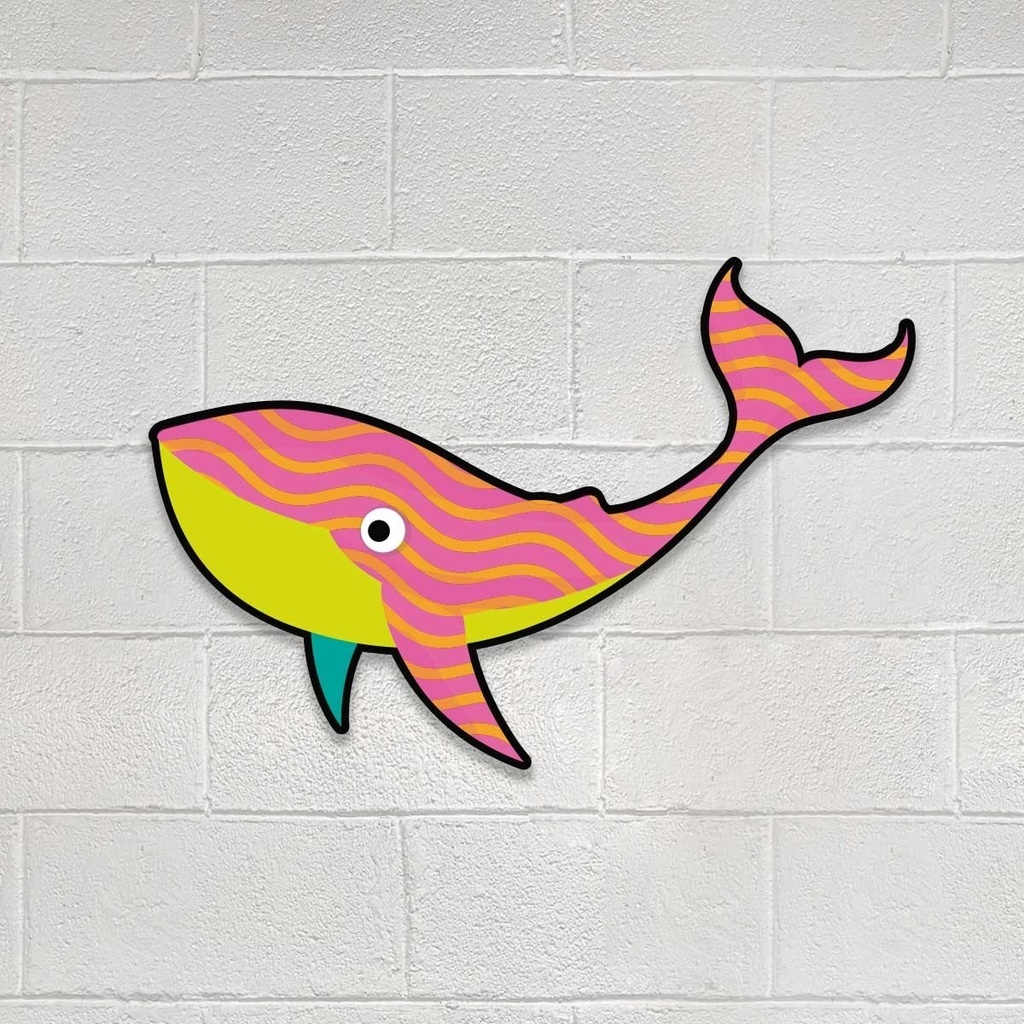 Cuadro Ballena Impresión Directa En Madera Mdf 6 Mm