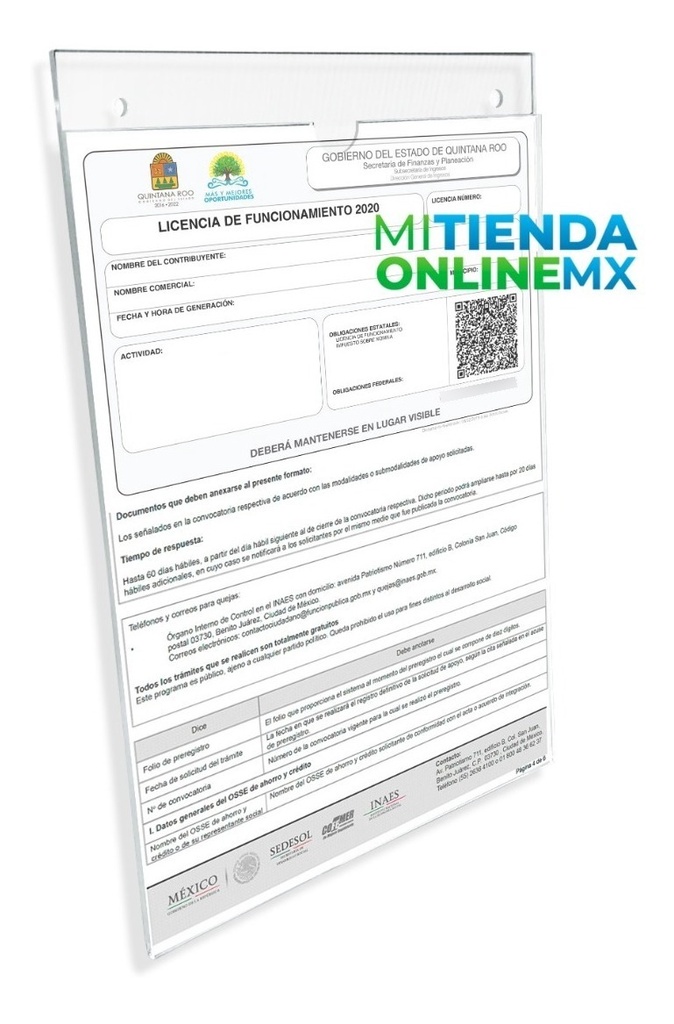 Porta Hojas Carta Vertical Acrílico 2mm (pack 30) 