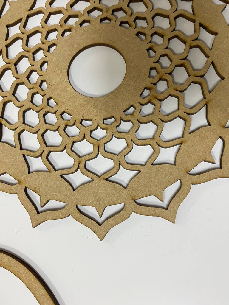 7 Chakras Reiki De 15 Cm X 15 Cm Mdf 3mm Mandalas Natural