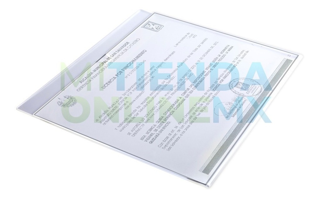 Porta Hojas Carta Horizontal Acrílico 2mm (cinta Doble Cara)