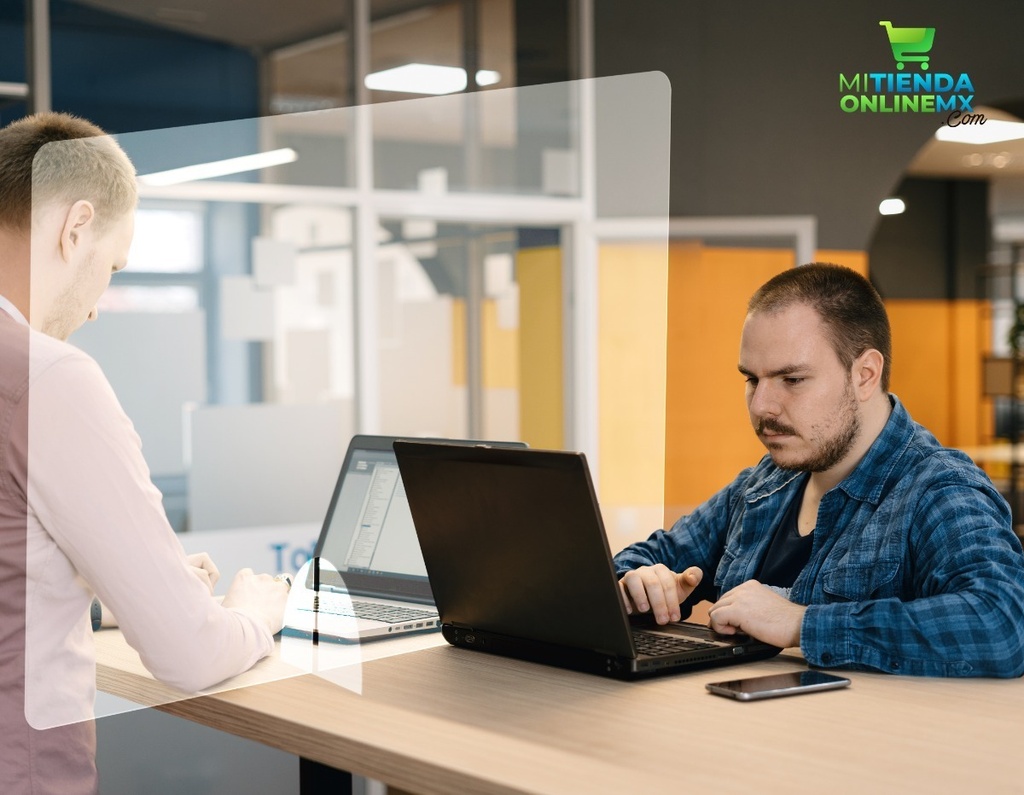 Mampara Proteccion Protectora Escritorio Separador 90x60cm