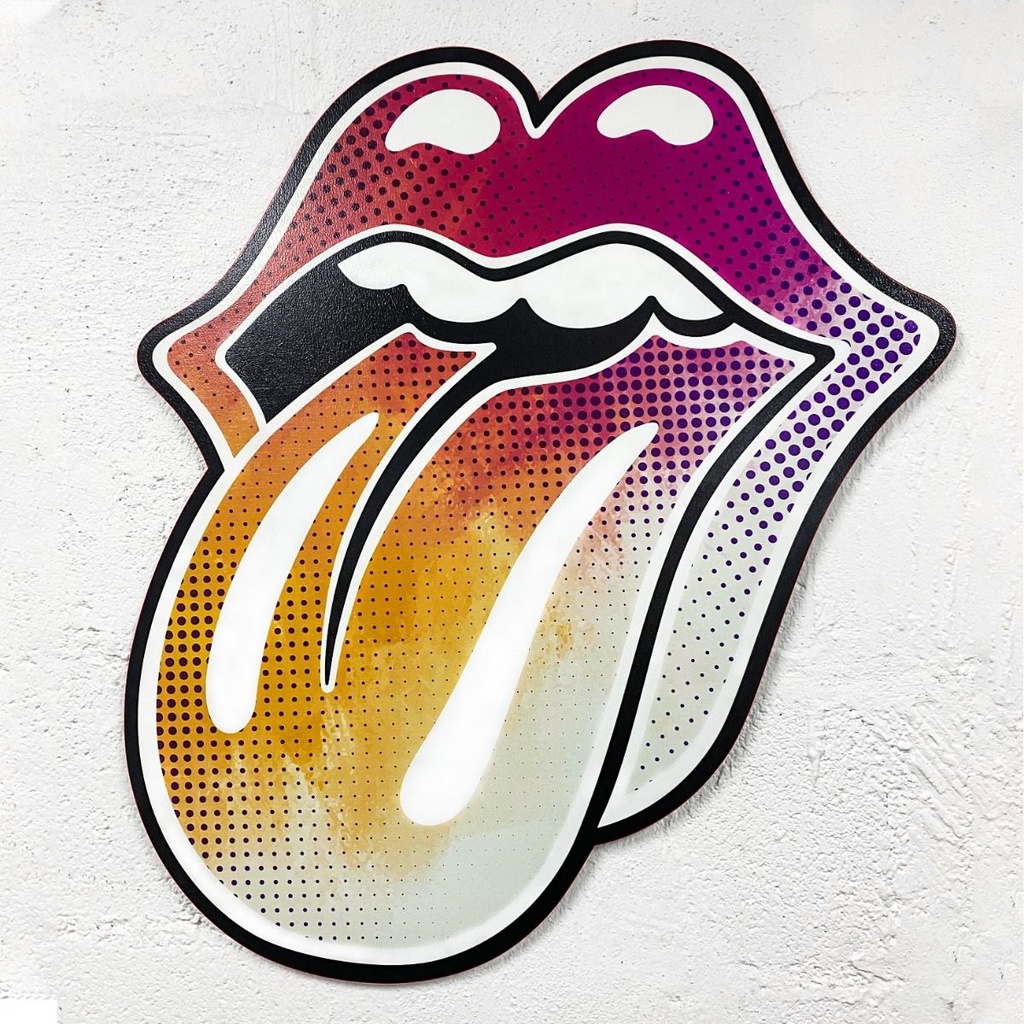 Cuadro Rolling Stone Pop Impresión Directa Madera Mdf 6 Mm