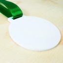 Medalla Acrílico Blanco 3mm 6cm Para Sublimar - Pack 36