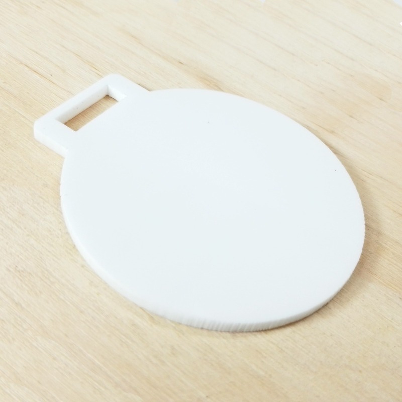 Medalla Acrílico Blanco 3mm 6cm Para Sublimar - Pack 36