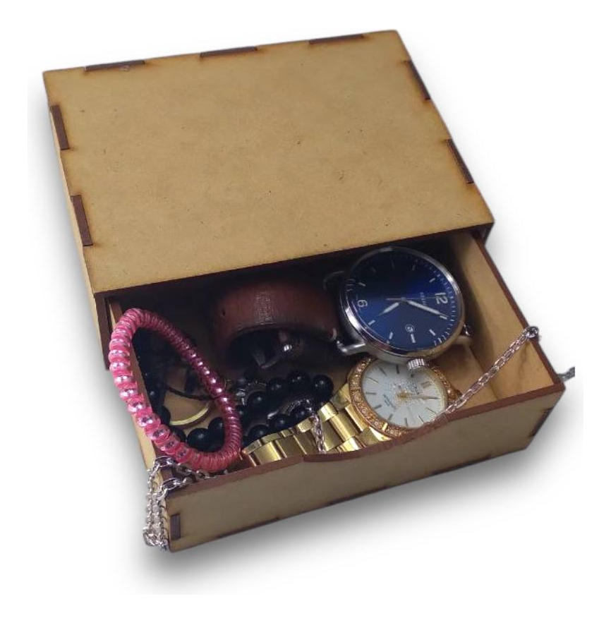 18 Cajas Alhajero (12x4x9cm) Madera Mdf