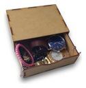 18 Cajas Alhajero (12x4x9cm) Madera Mdf