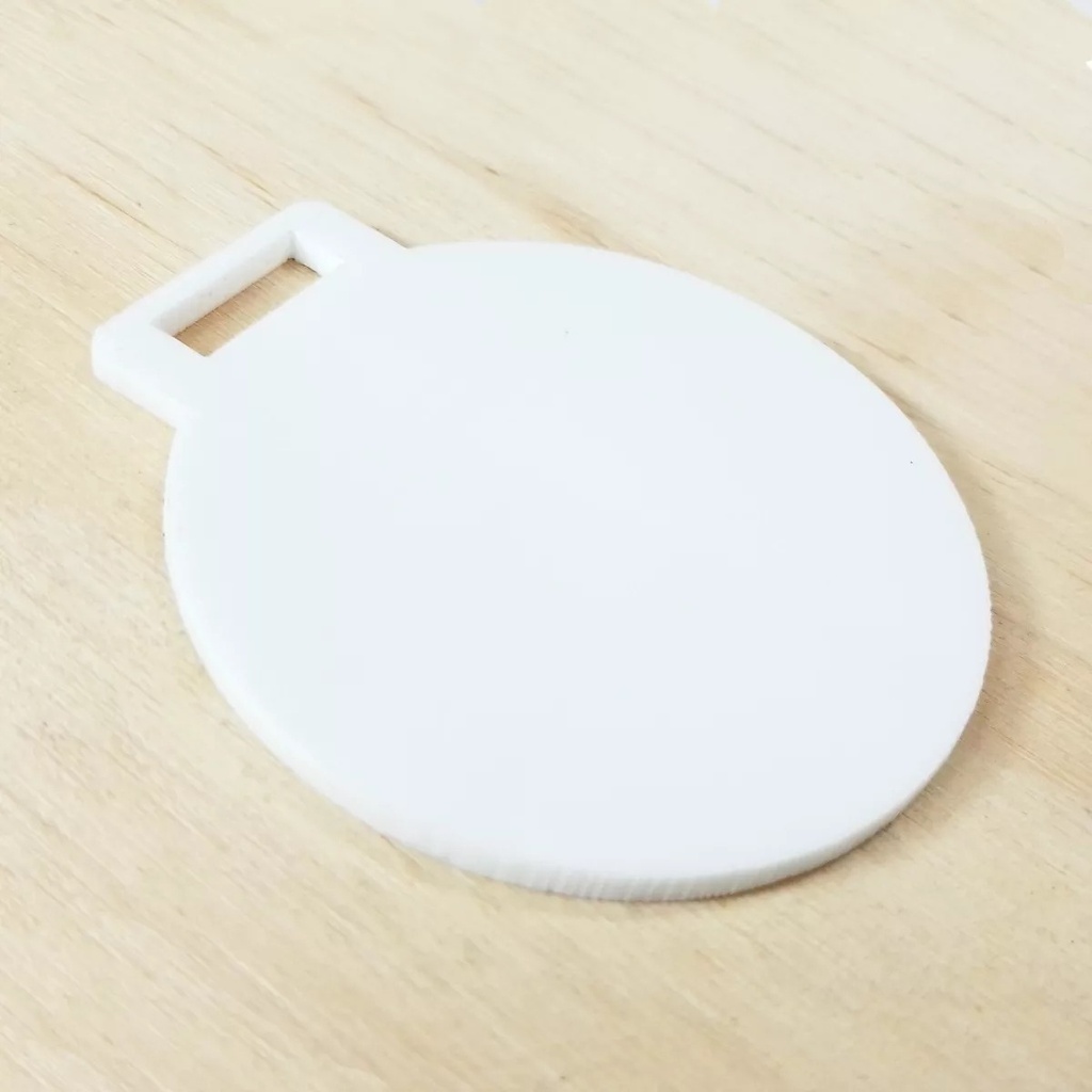 Medalla Acrílico Blanco 3mm 8 Cm Para Sublimar - Pack 100