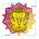 Cuadro Decorativo Dios Hindu Ganesha Mandala Mdf 6mm