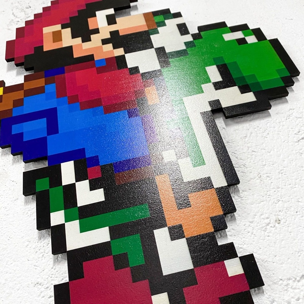 Cuadro Super Mario, Impresión Directa (madera Mdf, 6mm)