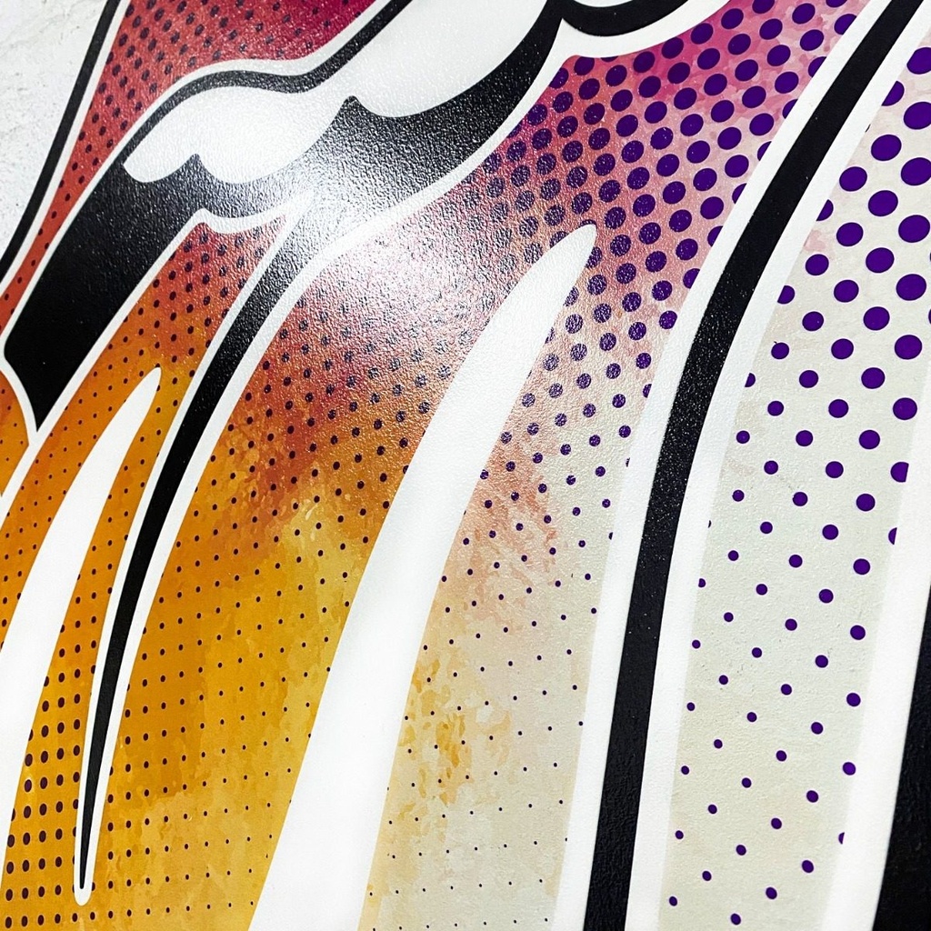 Cuadro Rolling Stone Pop Impresión Directa Madera Mdf 6 Mm