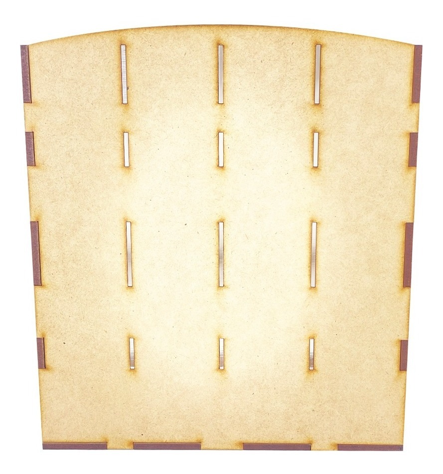 Organizador De Oficina Revistero Madera Mdf 6mm 4 Espacios