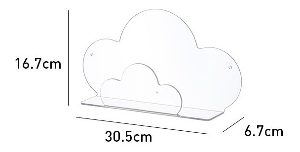 Repisa Flotante De Acrílico 3mm Para Pared Pack 2