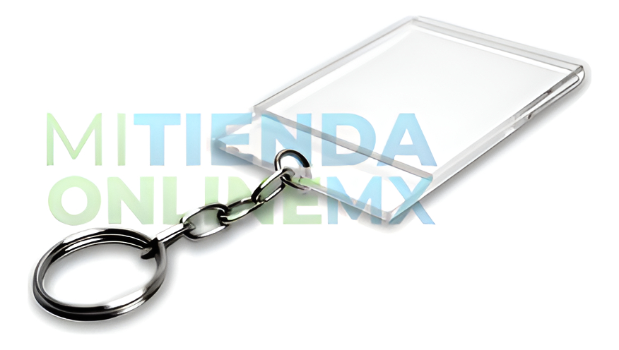 Llavero Porta Retrato Económico Acrílico 2mm 5x4 Cm Pack 200