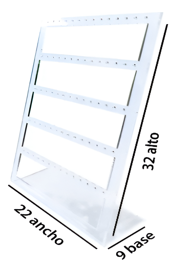 Exhibidor Organizador Acrílico De Aretes Joyería M03 Pack 5