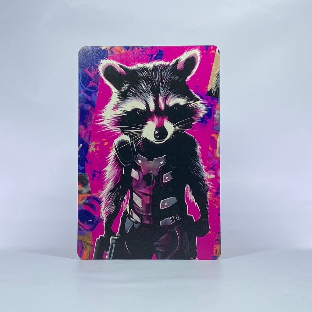 Cuadro Rocket Raccoon 20x30 Impresión Directa En Mdf M01