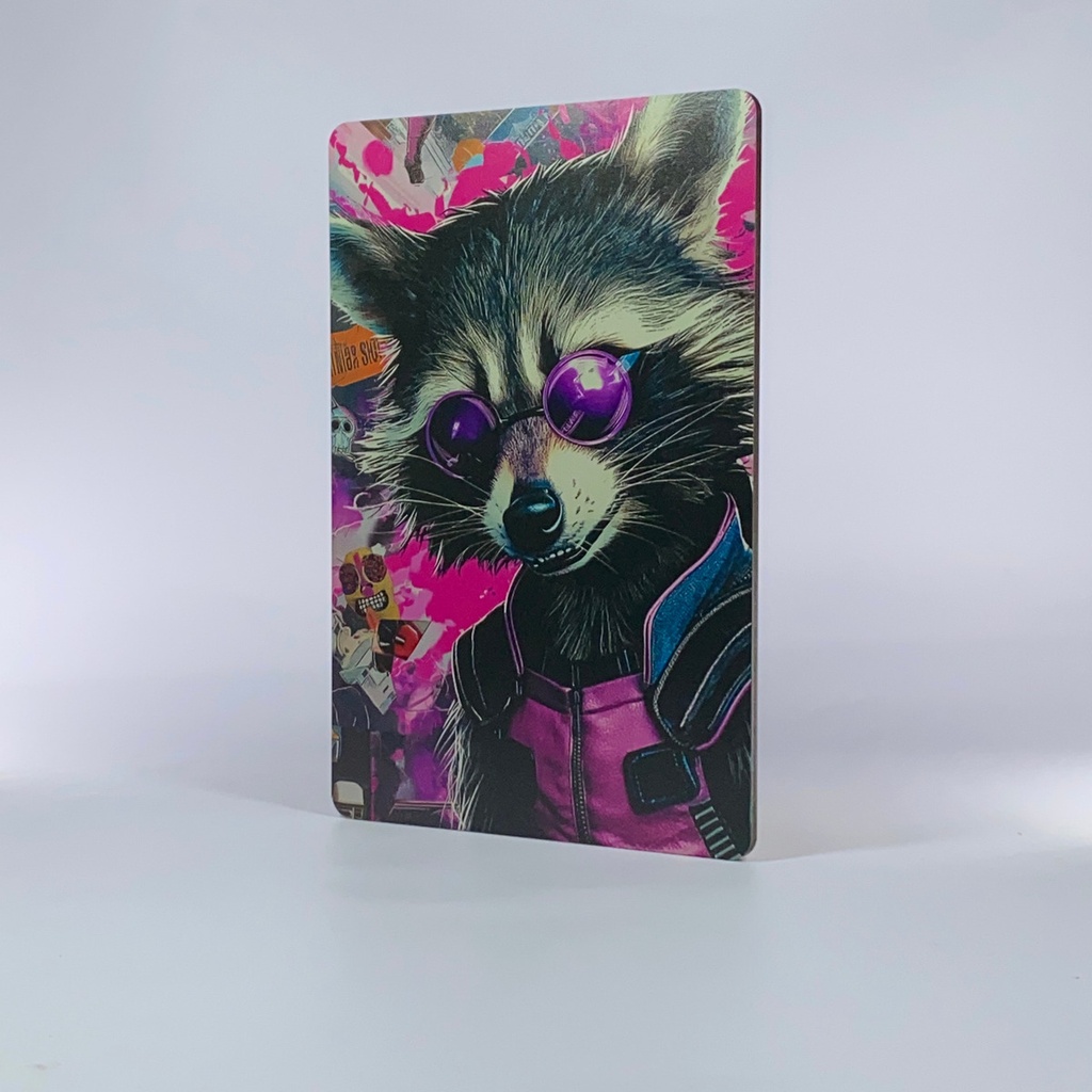 Cuadro Rocket Raccoon 20x30 Impresión Directa En Mdf 3mm M02
