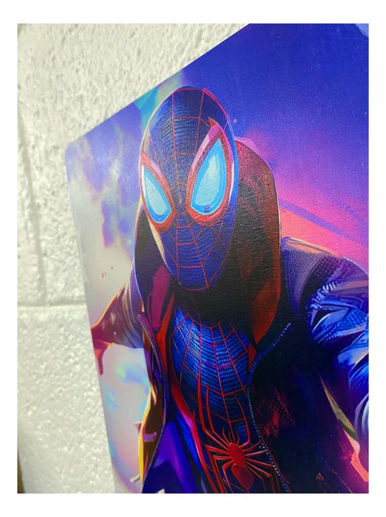 Cuadro Decorativo Spiderman 20x30 Impresión En Mdf 3mm M01