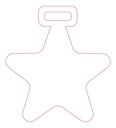 Medalla Acrílico Estrella Transparente 3mm 6cm Pack 30