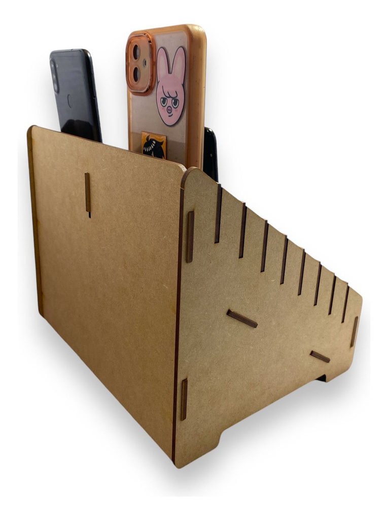 Caja Organizador Exhibidor Mdf 3mm Para 18 Teléfono Celular