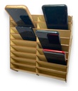 Caja Organizador Exhibidor Mdf 3mm Para 18 Teléfono Celular