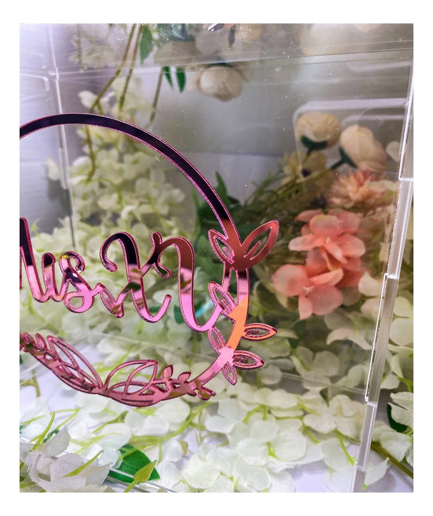 Caja Buzón Sobres Alcancía Mis Quince Años Rosa Acrilico