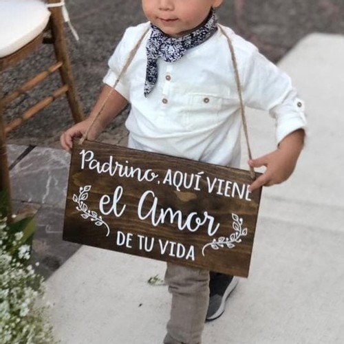 Letrero Cuadro Para Pajes De Boda Decoración - 50x90cm