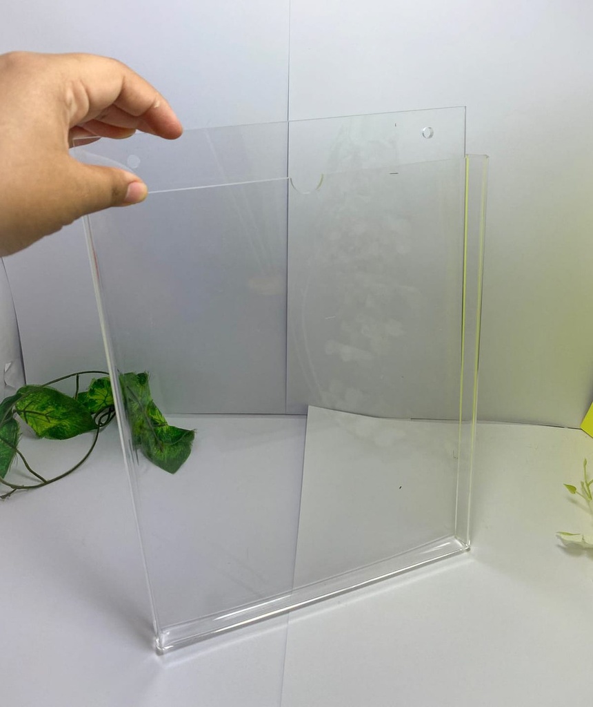 Porta Hojas Documentos Acrilico 50 Hoja T/carta Vertical