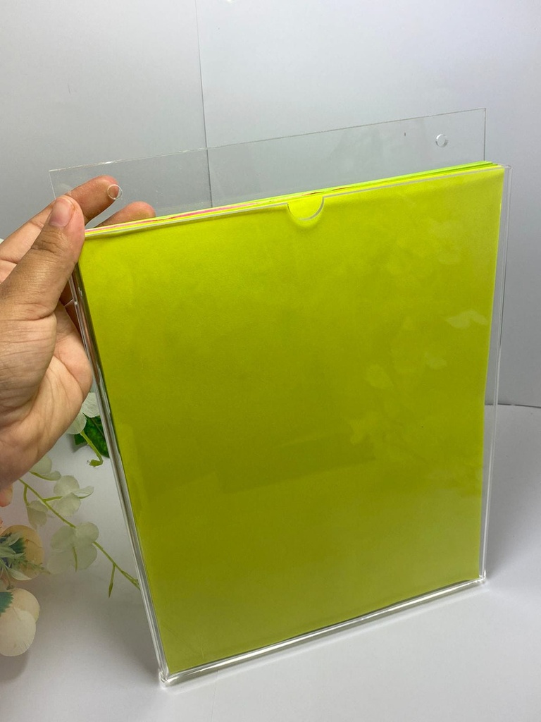 Porta Hojas Documentos Acrilico 50 Hoja T/carta Vertical