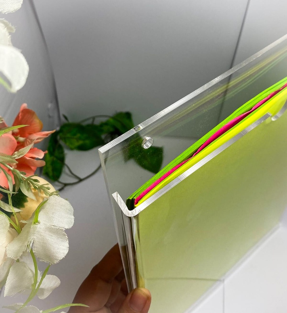 Porta Hojas Documentos Acrilico 50 Hoja T/carta Vertical