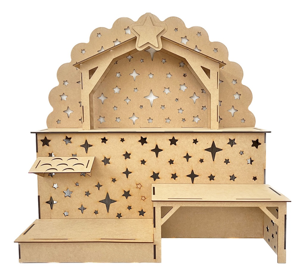 Nacimiento Navideño Pesebre Niño Dios Decoración Grande