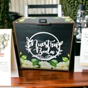 Caja Buzón Sobres Alcancía Nuestra Boda Plata