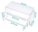 4 Repisas Cocina Expositor/exhibidor Acrilico 4 Mm 27x15x20