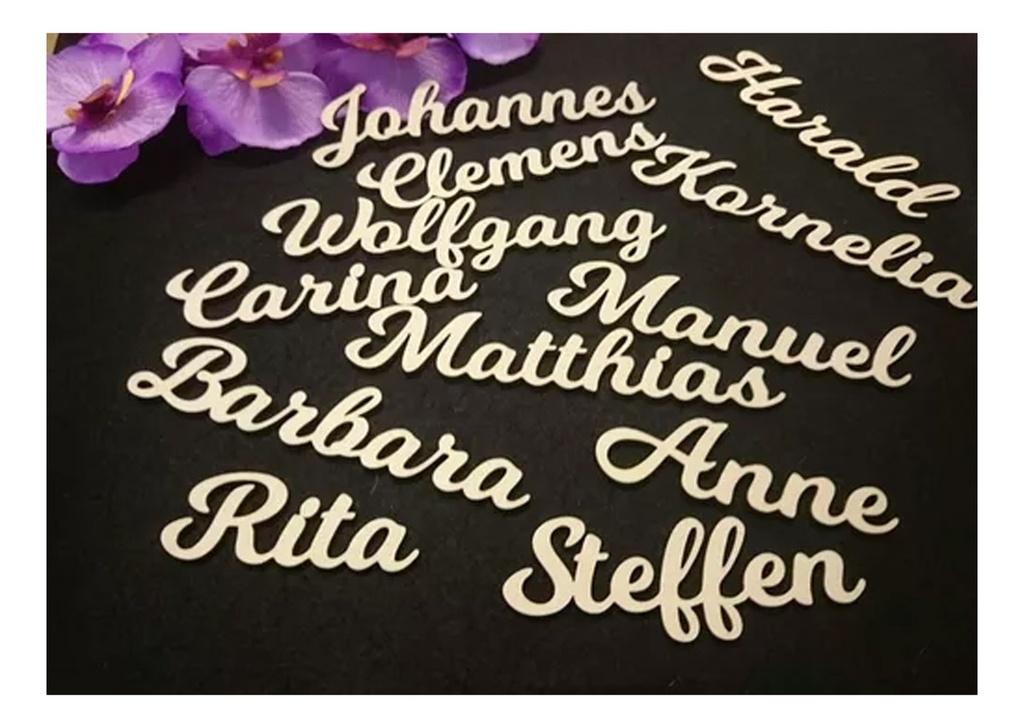 Nombres 6 Cm Para Árbol De Navidad Paquete Con 6 Pintados