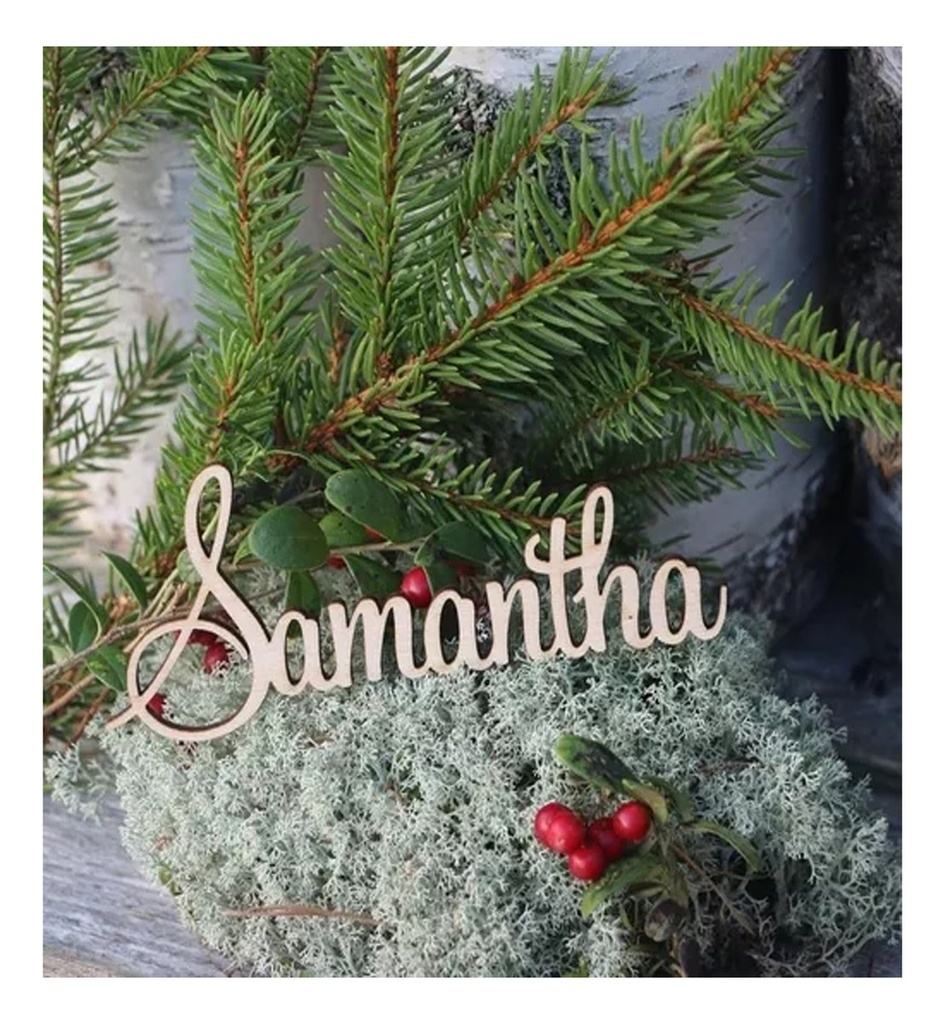 Nombres 6 Cm Para Árbol De Navidad Paquete Con 6 Pintados