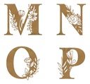 Letras Mdf Flores Corte Laser 15 Cm 3mm (pack 2)